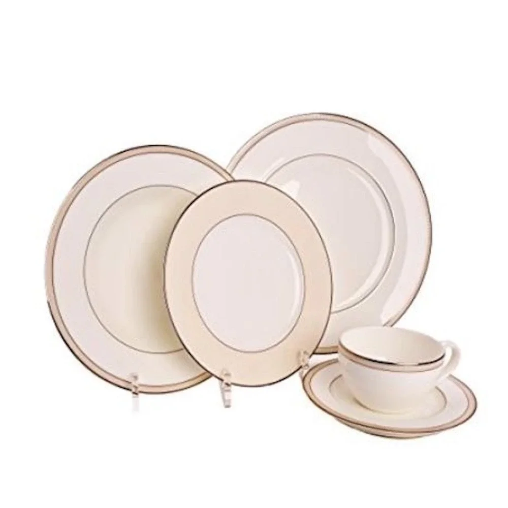 Set of 5 stands for 5 Piece Dinnerware / China / Place Setting Dish Display